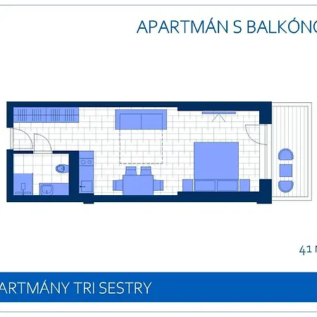 Tri Sestry Jasna Apartament *